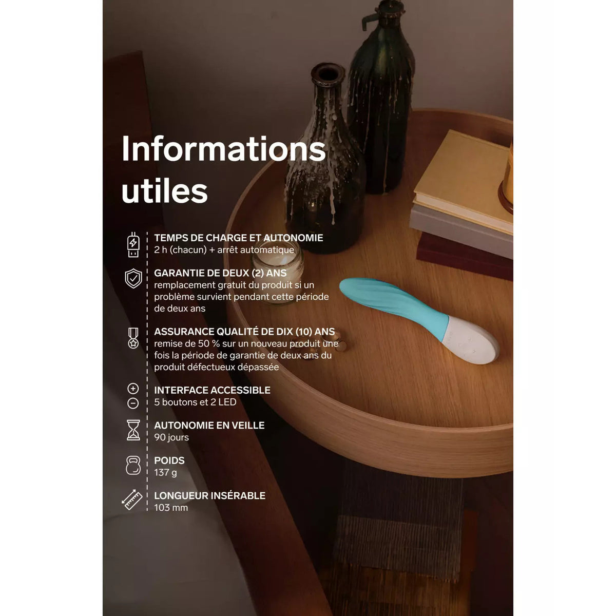 LELO Mona Twist turquoise – photo produit 8