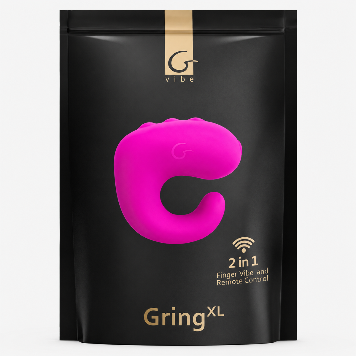 G-Vibe Gring XL framboise - Anneau vibrant et télécommande