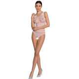 PASSION - FEMME BS086 BODYSTOCKING BLANC TAILLE UNIQUE PASSION WOMAN