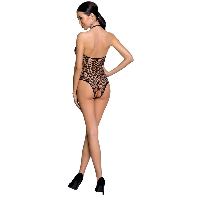 PASSION - FEMME BS087 BODYSTOCKING NOIR TAILLE UNIQUE PASSION WOMAN