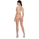 PASSION - FEMME BS089 BODYSTOCKING BLANC TAILLE UNIQUE PASSION WOMAN