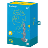 SATISFYER - VIBRATEUR LOLLI PLUG 2 PLUG  GRIS SATISFYER PLUGS