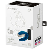 SATISFYER - VIBRATEUR DOUBLE LOVE LUXURY PARTNER BLEU SATISFYER PARTNER