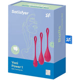 SATISFYER - ENSEMBLE ENTRAÎNEMENT YONI POWER 1 ROUGE SATISFYER BALLS