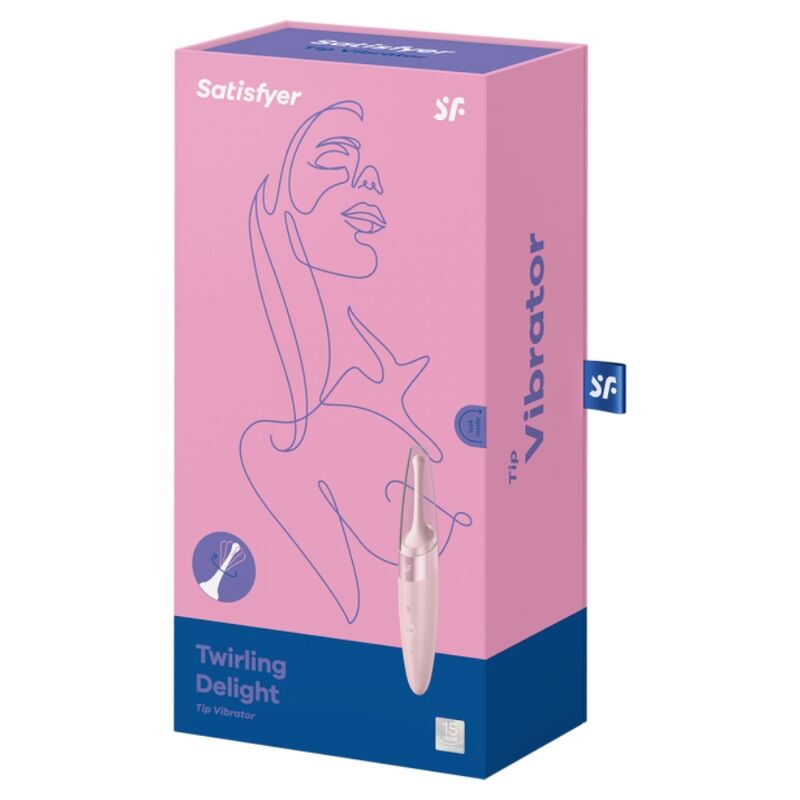 SATISFYER - VIBRATEUR  POINTE DE CLIT TWIRLING DELIGHT ROSE SATISFYER VIBRATOR