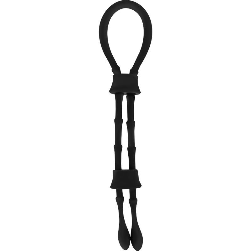 OHMAMA FETISH - ANNEAU CORDON COQ ET TESTICULES EN SILICONE OHMAMA FETISH