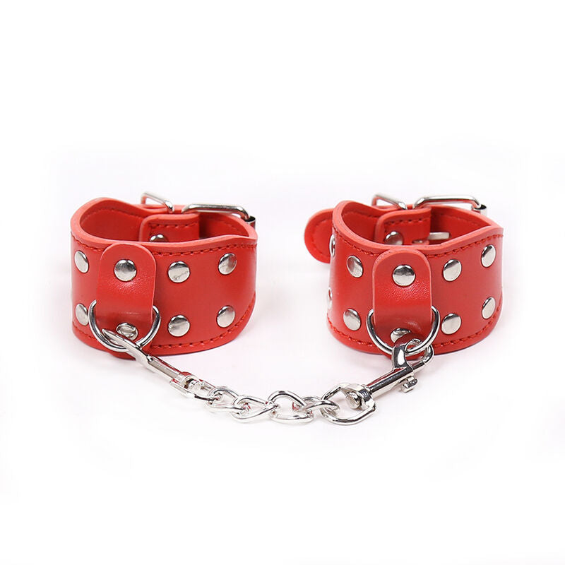 OHMAMA FETISH - MENOTTES AJUSTABLES AVEC CHAÎNE MÉTALLIQUE OHMAMA FETISH