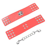 OHMAMA FETISH - MENOTTES ROUGES AVEC FERMETURE À PRESSION OHMAMA FETISH
