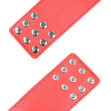 OHMAMA FETISH - MENOTTES ROUGES AVEC FERMETURE À PRESSION OHMAMA FETISH