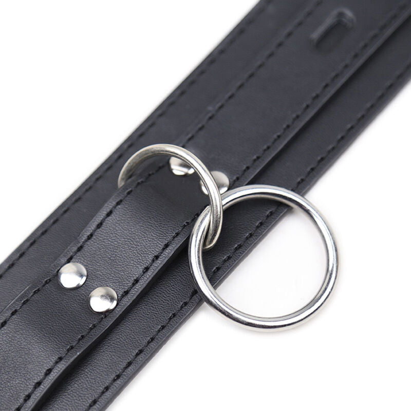 OHMAMA FETISH - COLLIER DE SOUMISSION AVEC 3 ANNEAUX OHMAMA FETISH