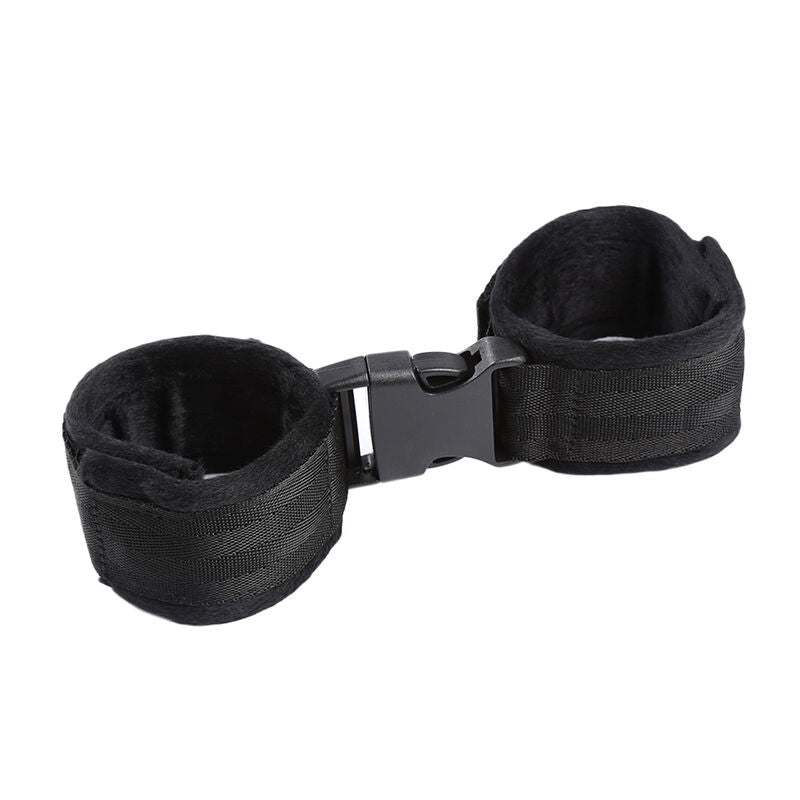 OHMAMA FETISH - FERMETURE  CROCHET ET BOUCLE RETENUES DE POIGNET EN NYLON OHMAMA FETISH