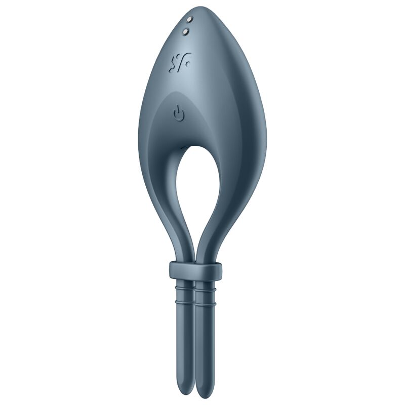 SATISFYER - APPLICATION BULLSEYE RING VIBRATOR GRIS SATISFYER RING