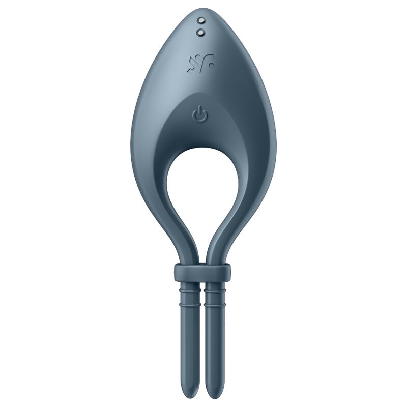 SATISFYER - APPLICATION BULLSEYE RING VIBRATOR GRIS SATISFYER RING