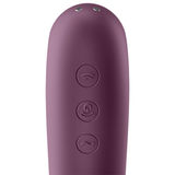 SATISFYER - VIBRATEUR DUAL KISS AIR PULSE VIN ROUGE SATISFYER AIR PULSE