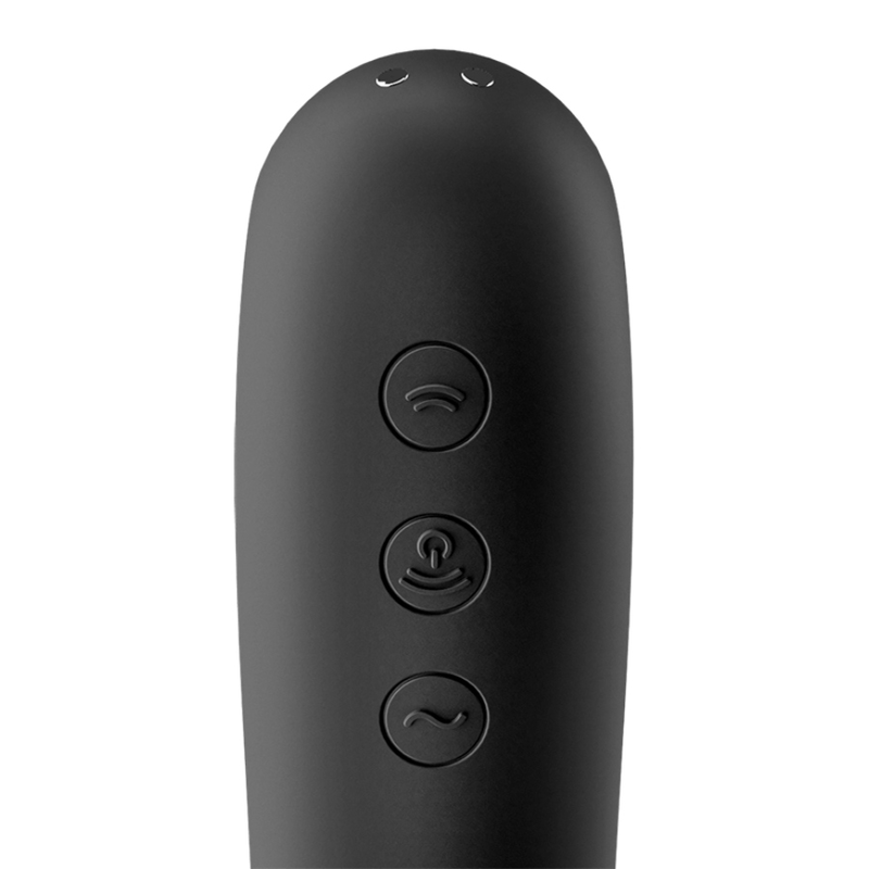 SATISFYER - VIBRATEUR DUAL KISS AIR PULSE NOIR SATISFYER AIR PULSE