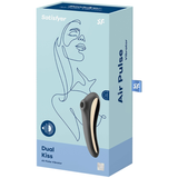 Vibromasseur Satisfyer Dual Kiss Air Pulse noir, détail du produit