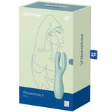 SATISFYER - VIBRATEUR THREESOME 3 MENTHE SATISFYER VIBRATOR