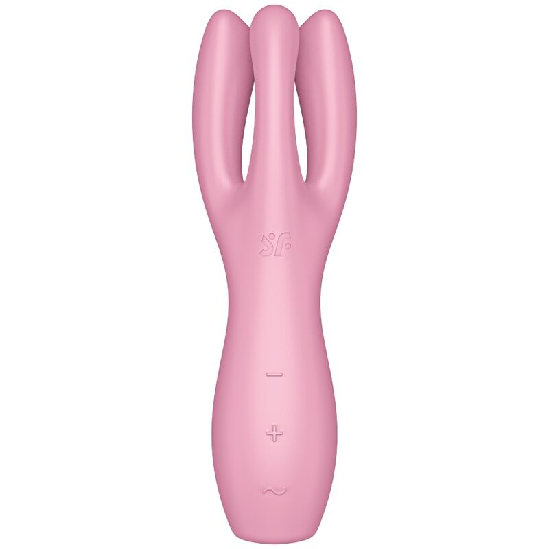 SATISFYER - VIBRATEUR THREESOME 3 ROSE SATISFYER VIBRATOR