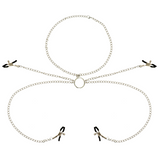 OHMAMA FETISH 4 PINCES À TÉTONS AVEC COLLIER CHAÎNE OHMAMA FETISH