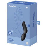 SATISFYER - VIBRATEUR CURVY TRINITY 2 AIR PULSE NOIR SATISFYER AIR PULSE