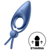 SATISFYER - VIBRATEUR  ANNEAU SNIPER BLEU SATISFYER RING