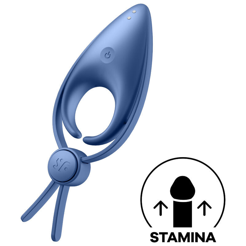 SATISFYER - VIBRATEUR  ANNEAU SNIPER BLEU SATISFYER RING