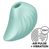 SATISFYER - STIMULATEUR ET VIBRATEUR PEARL DIVER VERT SATISFYER AIR PULSE