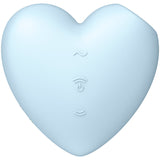 SATISFYER - CUTIE HEART STIMULATEUR ET VIBRATEUR DE PULSE D'AIR BLEU SATISFYER AIR PULSE