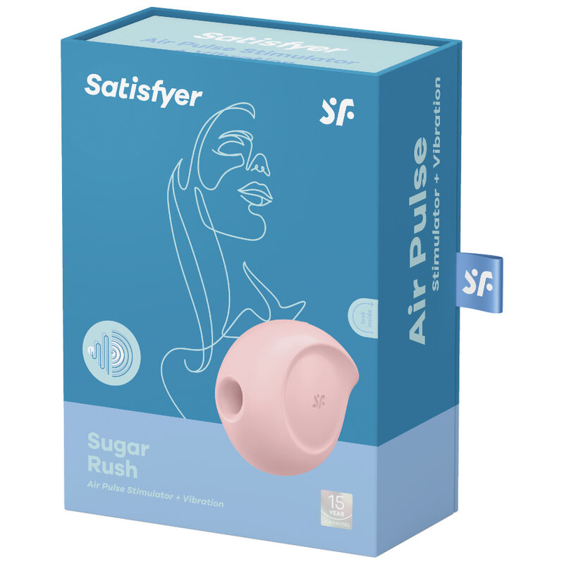 SATISFYER - STIMULATEUR ET VIBRATEUR D'IMPULSIONS D'AIR SUGAR RUSH ROSE SATISFYER AIR PULSE