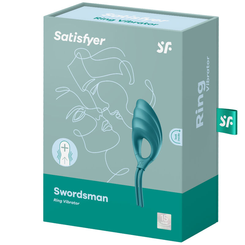 SATISFYER - VIBRATEUR ANNEAU SWORDSMAN VERT SATISFYER RING