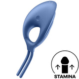SATISFYER - VIBRATEUR ANNEAU SWORDSMAN BLEU SATISFYER RING