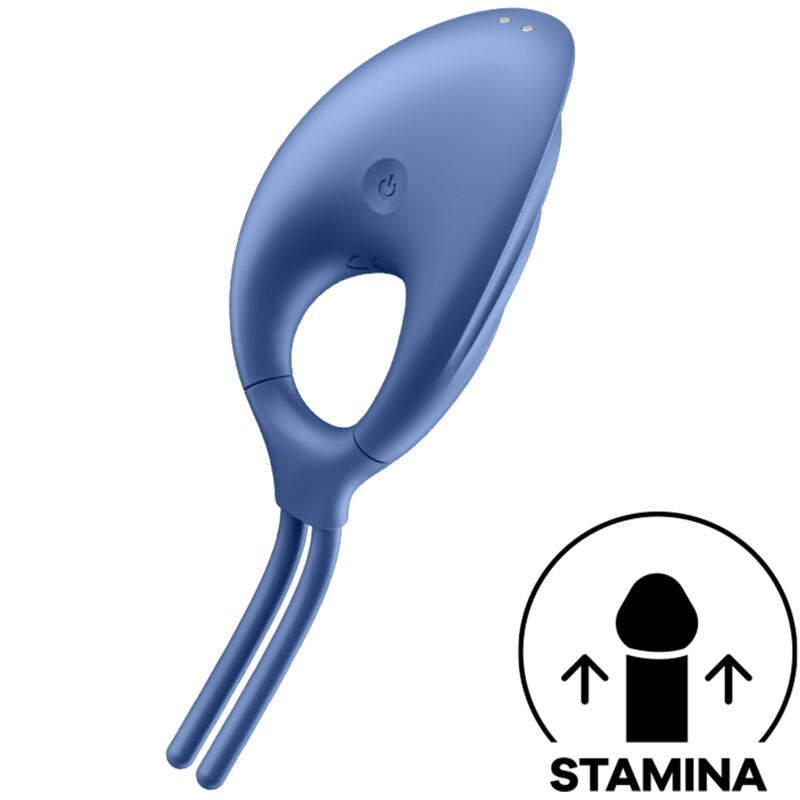 SATISFYER - VIBRATEUR ANNEAU SWORDSMAN BLEU SATISFYER RING