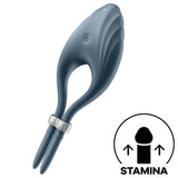 SATISFYER - VIBRATEUR ANNEAU DUELIST GRIS SATISFYER RING