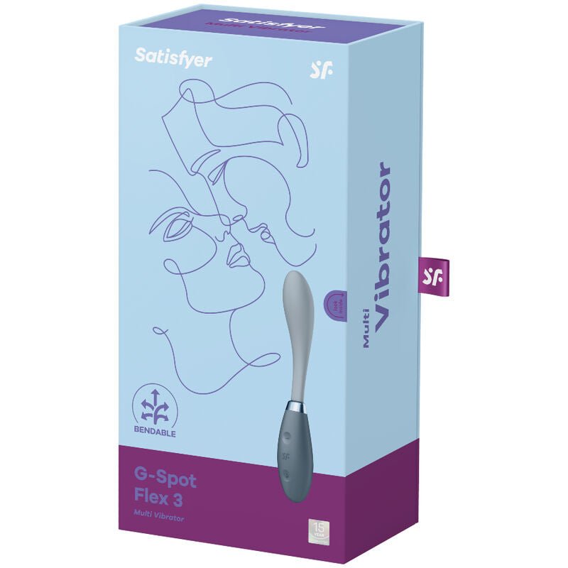 SATISFYER - VIBRATEUR MULTI G-SPOT FLEX 3 GRIS SATISFYER VIBRATOR