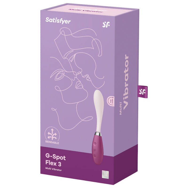 SATISFYER - VIBRATEUR MULTI G-SPOT FLEX 3 ROUGE SATISFYER VIBRATOR