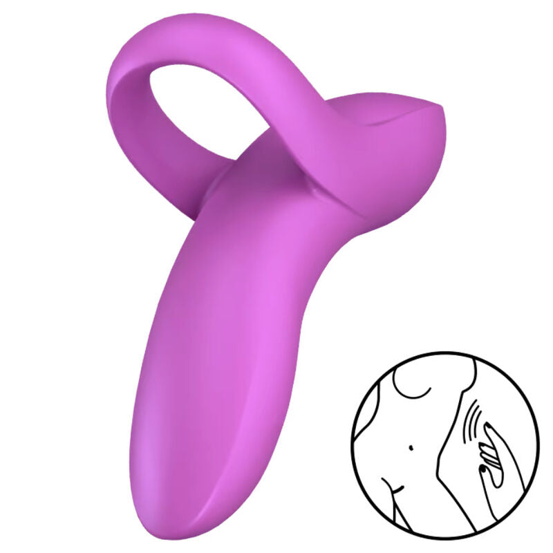SATISFYER - VIBRATEUR  DOIGTS BOLD LOVER ROSE SATISFYER VIBRATOR