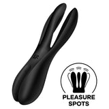 SATISFYER - VIBRATEUR THREESOME 2 NOIR SATISFYER VIBRATOR