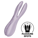 SATISFYER - VIBRATEUR THREESOME 2 VIOLET SATISFYER VIBRATOR