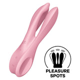 SATISFYER - VIBRATEUR THREESOME 1 ROSE SATISFYER VIBRATOR