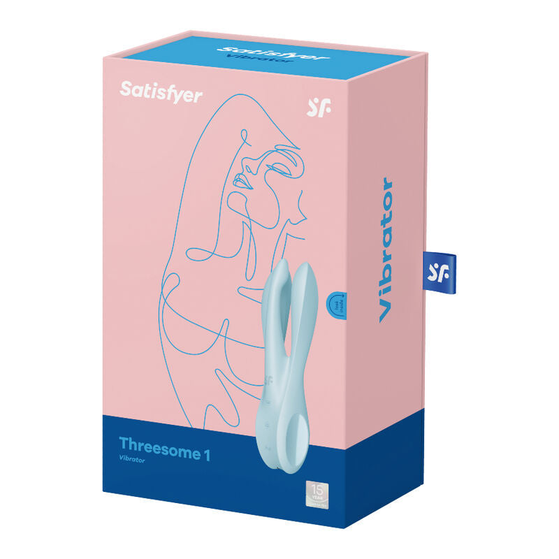 SATISFYER - VIBRATEUR THREESOME 1 BLEU SATISFYER VIBRATOR