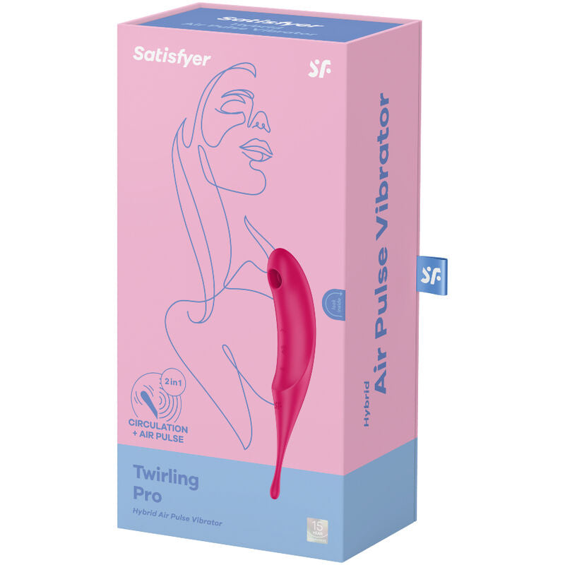 SATISFYER - STIMULATEUR ET VIBRATEUR TWIRLING PRO AIR PULSE ROUGE SATISFYER AIR PULSE