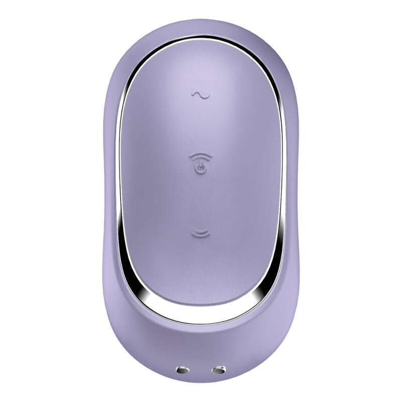 SATISFYER - STIMULATEUR ET VIBRATEUR DOUBLE AIR PULSE PRO TO GO 2 VIOLET SATISFYER AIR PULSE
