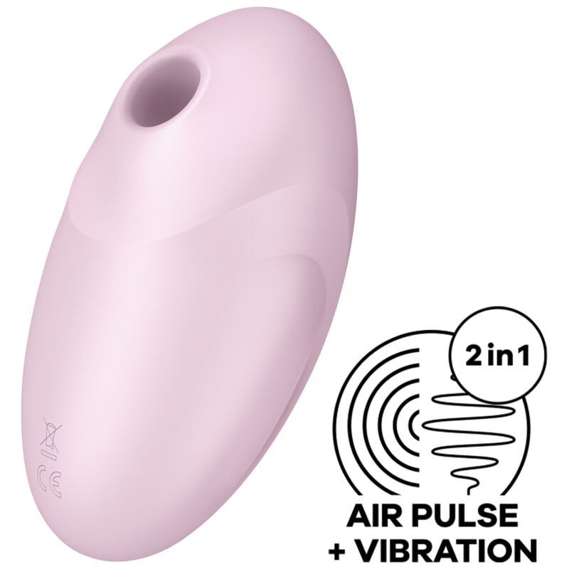 SATISFYER - STIMULATEUR ET VIBRATEUR VULVA LOVER 3 ROSE SATISFYER AIR PULSE