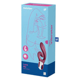 SATISFYER - LOVE ME RABBIT VIBRATION ROUGE SATISFYER VIBRATOR