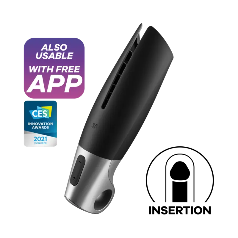 SATISFYER - MASTURBATEUR PUISSANT NOIR SATISFYER MEN