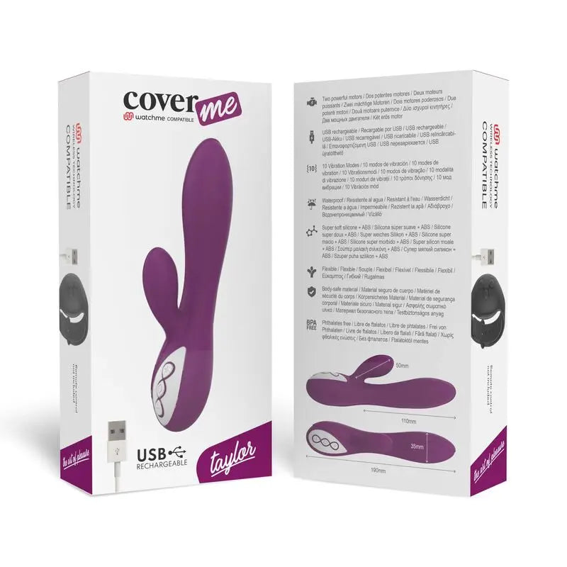 COVERME - TAYLOR VIBROMASSEUR + TÉLÉCOMMANDE WATCHME COVERME