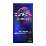 DUREX - CONNEXION PARFAITE SILICONE LUBRIFICATION EXTRA 10 UNITÉS DUREX CONDOMS