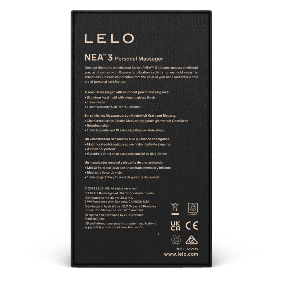 LELO - MASSEUR PERSONNEL NEA 3 - BLEU LELO