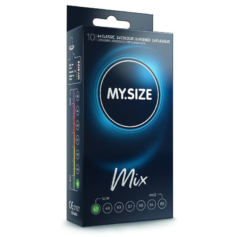 MY SIZE - MIX PRÉSERVATIFS 47 MM 10 UNITÉS MY SIZE MIX