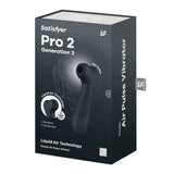 SATISFYER - PRO 2 GÉNÉRATION 3 TECHNOLOGIE AIR LIQUIDE NOIR SATISFYER AIR PULSE
